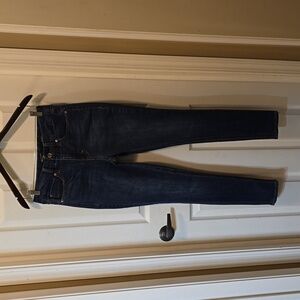 Seven7 Tummyless High Rise Skinny Jeans size 6 Dark Wash Soft and Stretchy
